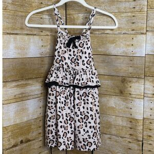 MARIE NICOLE BOUTIQUE ANIMAL PRINT EVERYDAY CUTE CASUAL SOFT LEOPARD PRINT DRESS